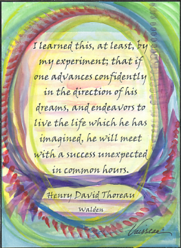 I learned this Henry David Thoreau poster (5x7) - Heartful Art by Raphaella Vaisseau